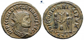 Diocletian AD 284-305. Heraclea. Radiatus Æ