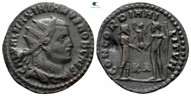 Galerius Maximianus, as Caesar AD 293-305. Cyzicus. Radiatus Æ