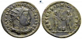 Galerius Maximianus, as Caesar AD 293-305. Heraclea. Radiatus Æ
