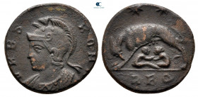City Commemoratives AD 330-354. Rome. Follis Æ