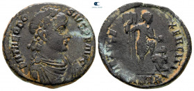 Theodosius I AD 379-395. Antioch. Follis Æ