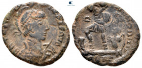 Theodosius I AD 379-395. Constantinople. Follis Æ