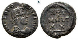 Theodosius I AD 379-395. Uncertain mint. Nummus Æ