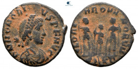 Honorius AD 393-423. Cyzicus. Follis Æ