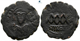 Phocas AD 602-610. Nikomedia. Follis or 40 Nummi Æ