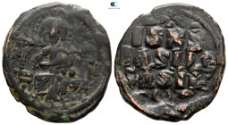 Constantine IX Monomachus AD 1042-1055. Constantinople. Anonymous Follis Æ