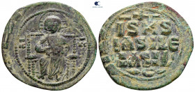 Constantine IX Monomachus AD 1042-1055. Constantinople. Anonymous Follis Æ