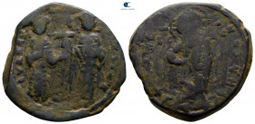 Constantine X Ducas and Eudocia AD 1059-1067. Constantinople. Follis or 40 Nummi Æ