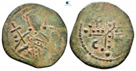 Alexius I Comnenus AD 1081-1118. Thessalonica. Half Tetarteron Æ