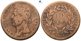 France. Charles X AD 1824-1830. 10 Centimes 1828