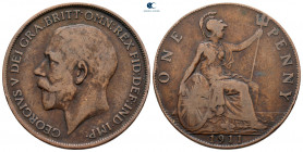 Great Britain. London. George V AD 1910-1936. One Penny 1911