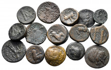 Lot of ca. 15 greek bronze coins / SOLD AS SEEN, NO RETURN!
very fine