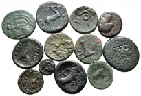 Lot of ca. 12 greek bronze coins / SOLD AS SEEN, NO RETURN!very fine