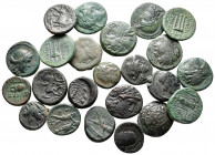 Lot of ca. 23 greek bronze coins / SOLD AS SEEN, NO RETURN!very fine