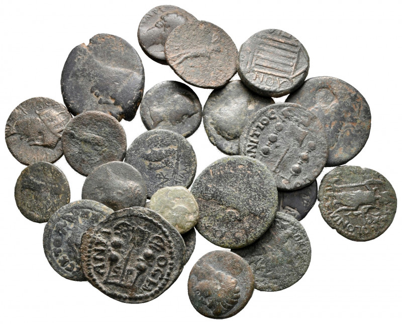 Lot of ca. 25 roman provincial bronze coins / SOLD AS SEEN, NO RETURN!

nearly...