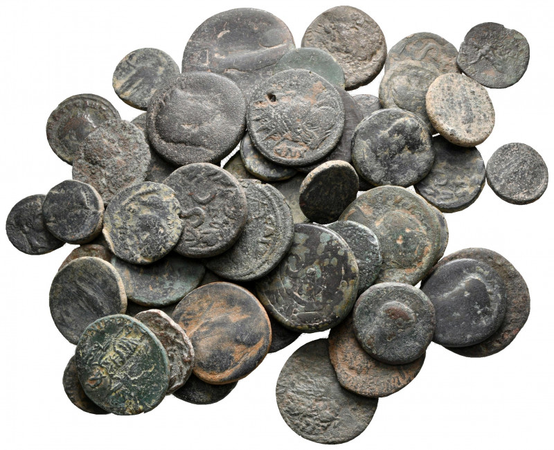 Lot of ca. 50 roman provincial bronze coins / SOLD AS SEEN, NO RETURN!

nearly...