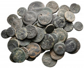 Lot of ca. 50 roman provincial bronze coins / SOLD AS SEEN, NO RETURN!nearly very fine