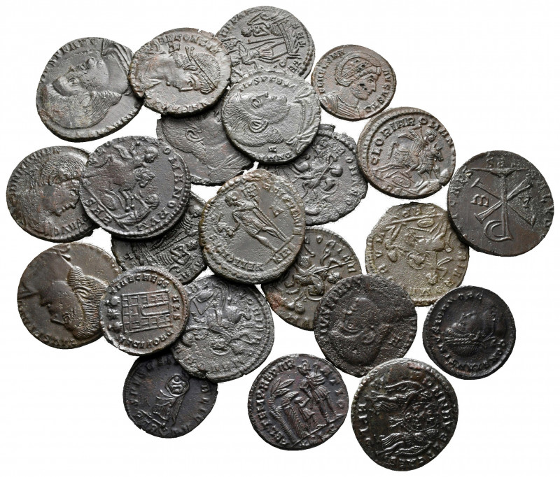 Lot of ca. 23 roman bronze coins / SOLD AS SEEN, NO RETURN! 

very fine