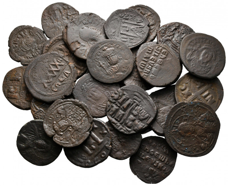 Lot of ca. 27 byzantine bronze coins / SOLD AS SEEN, NO RETURN! 

very fine