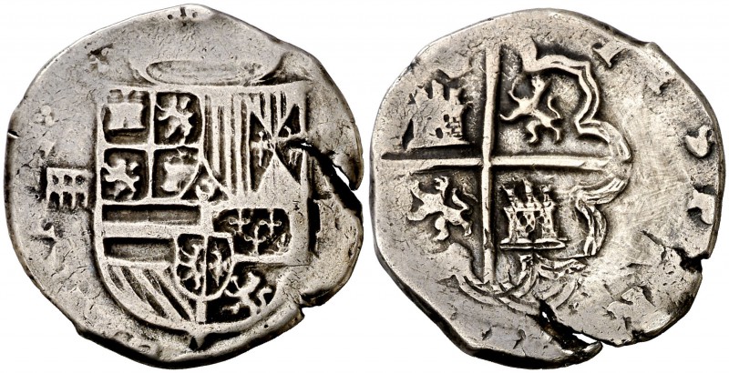 s/d. Felipe II. Segovia. (). 2 reales. (Cal. 513). 6,67 g. Sin acueducto en reve...
