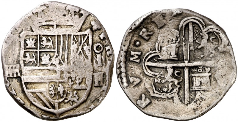 s/d. Felipe II. Segovia. /M. 2 reales. (Cal. falta). 6,52 g. La (Juan de Ortega)...