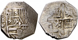 (1590-1598). Felipe II. Segovia. . 2 reales. (Cal. tipo 344). 6,86 g. MBC-.