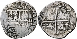 s/d. Felipe II. Sevilla. . 2 reales. (Cal. 536). 6,68 g. Escasa. MBC-.