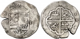 s/d. Felipe II. Toledo. M. 2 reales. (Cal. 557). 6,68 g. BC+.