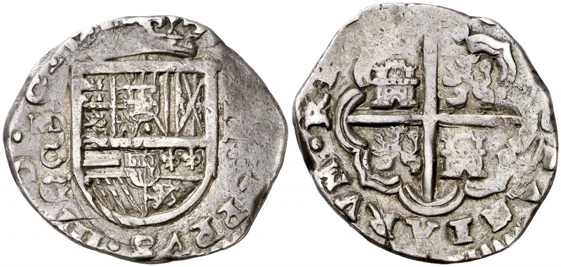 (162)0. Felipe III. (Madrid). . 2 reales. (Cal. 331). 6,90 g. Bonita pátina. Muy...