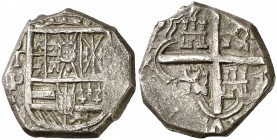 (1618 ó 1620). Felipe III. Toledo. P. 2 reales. (Cal. tipo 131). 6,83 g. Buen ejemplar. MBC.