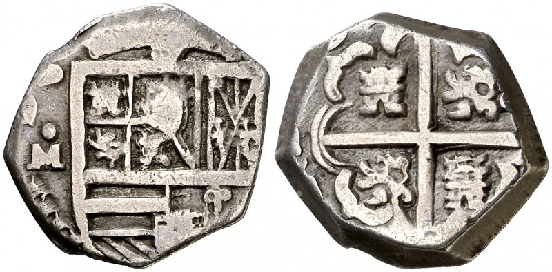 (¿1635?). Felipe IV. (Madrid). . 2 reales. (Cal. falta). 6,77 g. Muy rara. MBC-....