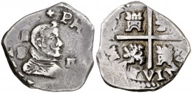 (1643). Felipe IV. (Madrid). B. 2 reales. (Cal. falta). 4,99 g. Rara. MBC.