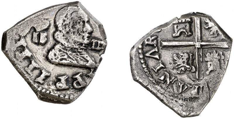 (1643). Felipe IV. (Madrid). IB. 2 reales. (Cal. 856, mismo ejemplar). 5,36 g. B...