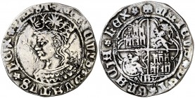 Enrique IV (1454-1474). Segovia. Real de busto. (AB. 691.2). 2,92 g. Escasa. MBC-/MBC.