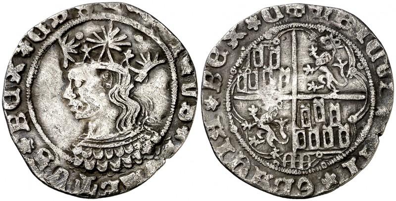Enrique IV (1454-1474). Segovia. Real de busto. (AB. 691.2 var). 2,65 g. Variant...