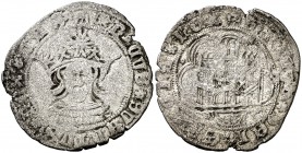 Enrique IV (1454-1474). Segovia. Cuartillo. (AB. 754.1). 4,21 g. Cospel algo irregular. (MBC-).