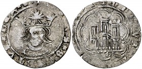 Enrique IV (1454-1474). Segovia. Cuartillo. (AB. 754.1 var). 1,74 g. Leyendas flojas. BC+.