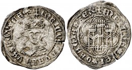 Enrique IV (1454-1474). Segovia. Medio cuartillo. (AB. 770). 1,87 g. Ex Áureo & Calicó 28/01/2009, nº 464. Escasa. MBC.