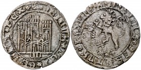 Enrique IV (1454-1474). Segovia. Maravedí. (AB. 805 var). 1,78 g. Escasa. MBC-.
