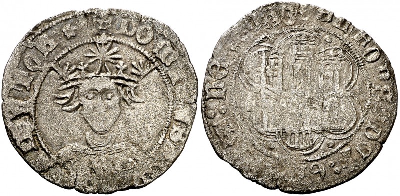 Alfonso de Ávila (1465-1468). Segovia. Cuartillo. (AB. 851 var). 2,83 g. Ex Áure...
