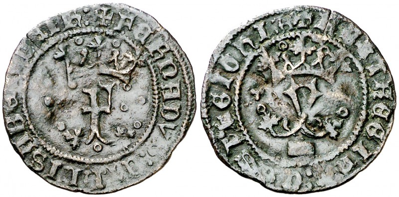 Reyes Católicos. Segovia. 1 blanca. (Cal. 623). 0,94 g. MBC.