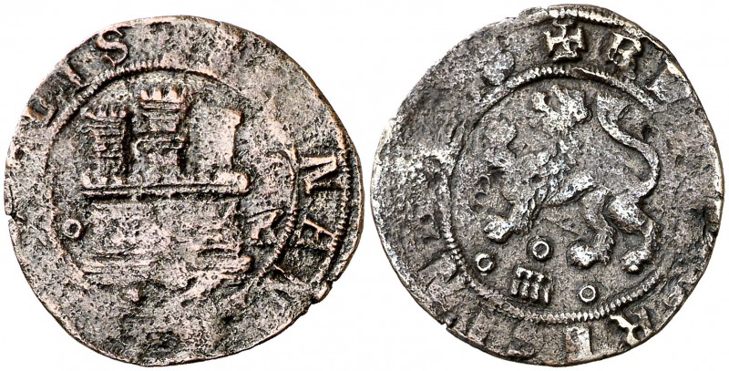 Reyes Católicos. Segovia. 2 maravedís. (Cal. 614). 2,63 g. BC+/MBC-.