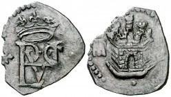 s/d (1567-1580). Felipe II. Segovia. ¿?. 1 blanca. (Cal. 862) (J.S. tipo A73, falta var). 0,87 g. Cospel irregular. MBC.