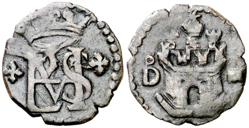 s/d (1567-1580). Felipe II. Segovia. . 1 blanca. (Cal. 864) (J.S. A-226). 0,78 g...