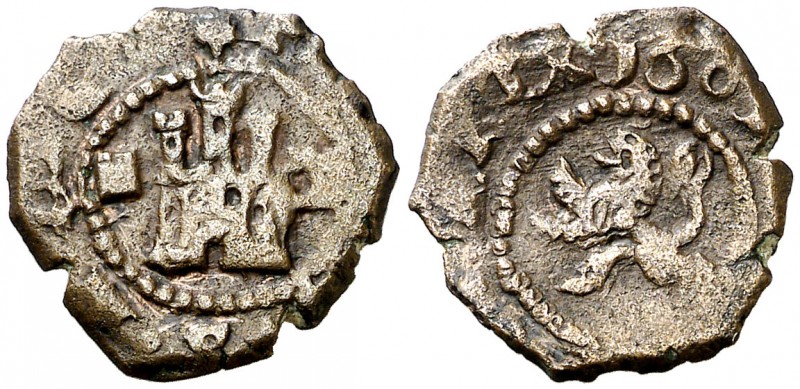 1603. Felipe III. Segovia. 2 maravedís. (Cal. 830) (J.S. D-199). 1,30 g. Acueduc...