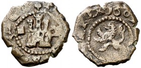 1603. Felipe III. Segovia. 2 maravedís. (Cal. 830) (J.S. D-199). 1,30 g. Acueducto invertido de un arco. MBC.