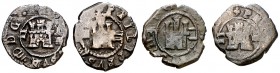 Felipe III. Segovia. 2 maravedís. Lote de 4 monedas. BC/MBC-.