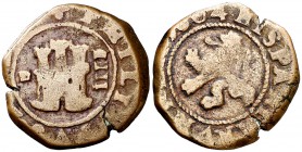 1604. Felipe III. Segovia. 4 maravedís. (Cal. 785) (J.S. D-166). 3,47 g. Acueducto muy pequeño de dos arcos y dos pisos. MBC-.