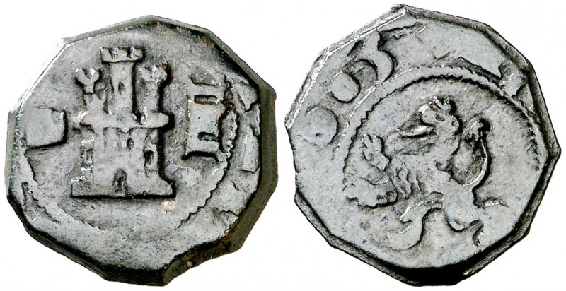 (1)605. Felipe III. Segovia. 4 maravedís. (Cal. 786) (J.S. D-169). 3,46 g. Acued...