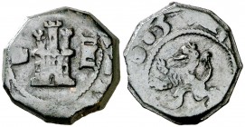 (1)605. Felipe III. Segovia. 4 maravedís. (Cal. 786) (J.S. D-169). 3,46 g. Acueducto invertido de dos arcos y dos pisos. Escasa. MBC-.